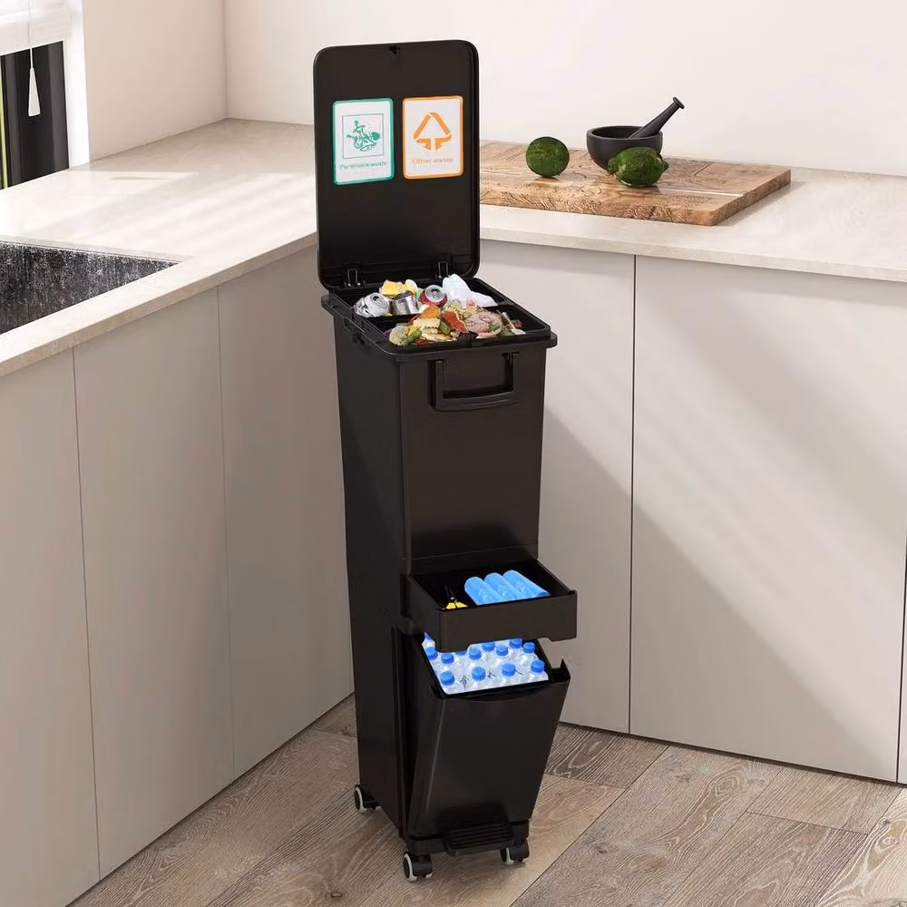 Havendro Multifunctional Kitchen Garbage Bin in Black – 3