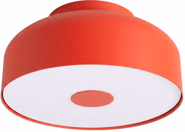 Sollux Lighting Modern Round Ceiling Lamp in Red, W/D/H: 15 x 30 x 30 cm