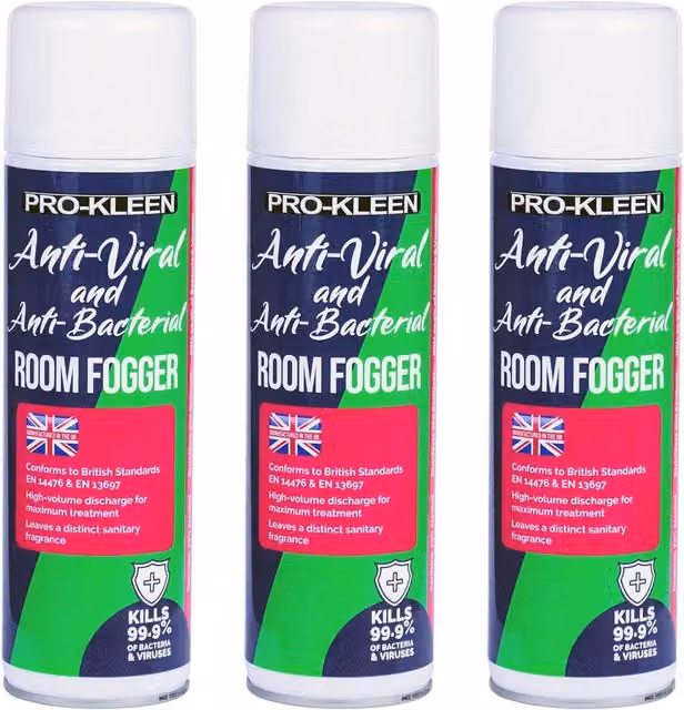 Pro-Kleen Anti-Viral and Anti-Bacterial Fogger, Clear, 1.5kg