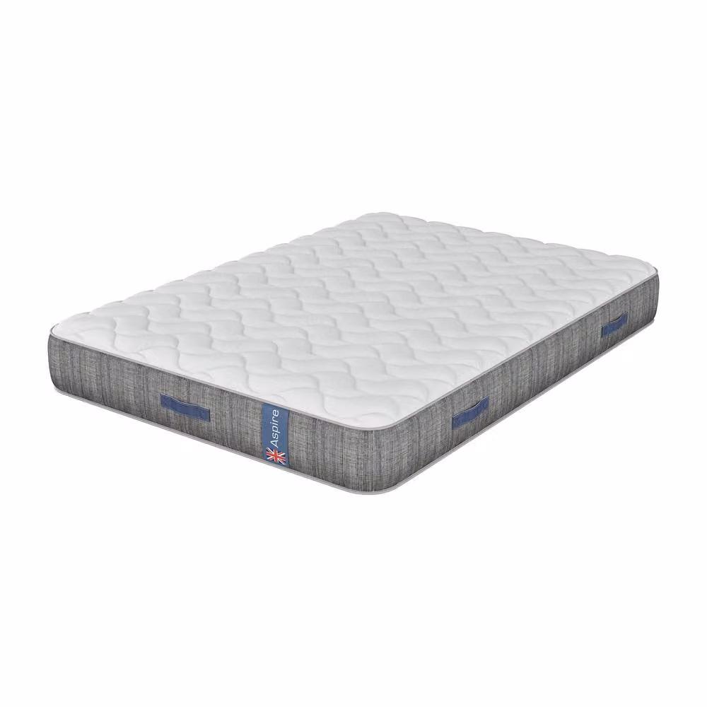 Aspire PureRest Pocket Hybrid Mattress, Medium Comfort, White, W/D/H: 90 x 200 x 23 cm – 2
