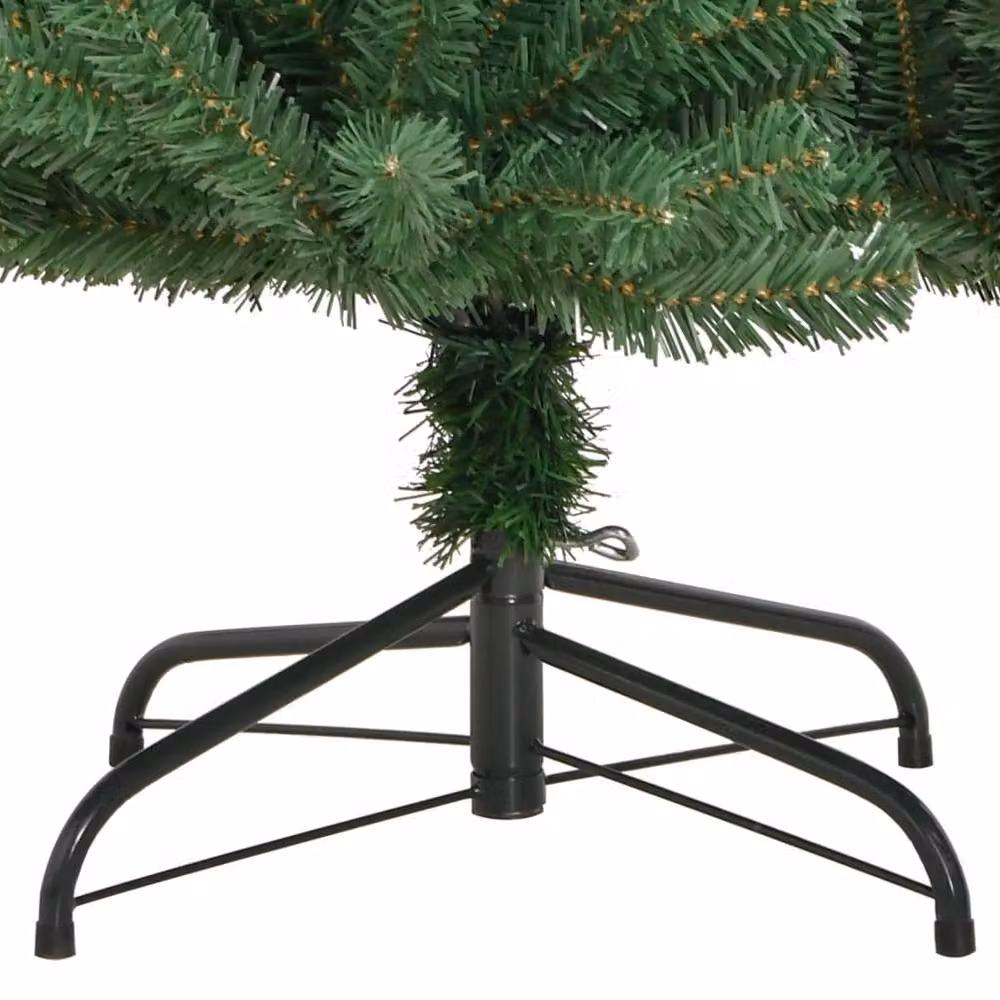 Berkfield Home Beautiful Green Artificial Hinged Christmas Tree with Stand, Height: 180 cm – 4