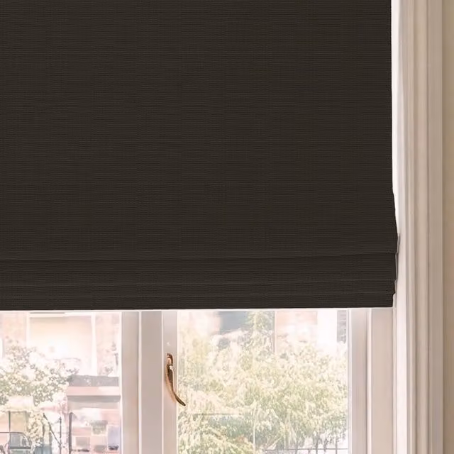 HOUSE Llewelyn-Bowen Made To Measure Roman Blind in Espresso Brown Blackout Textile