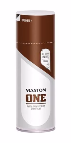 Maston One Wood Spray Paint, Satin Gloss, Brown, 400 ml