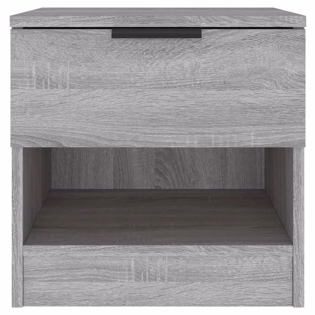 Berkfield Home Set of 2 Grey Sonoma Bedside Cabinets in Engineered Wood – 3