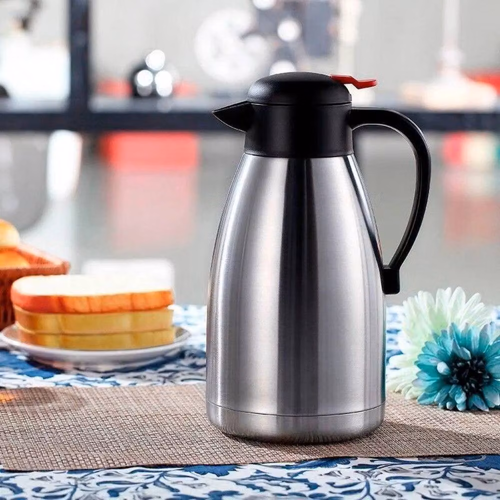 FLAVORA Stainless Steel Vacuum Insulated Hot and Cold Flask in Silver – 6