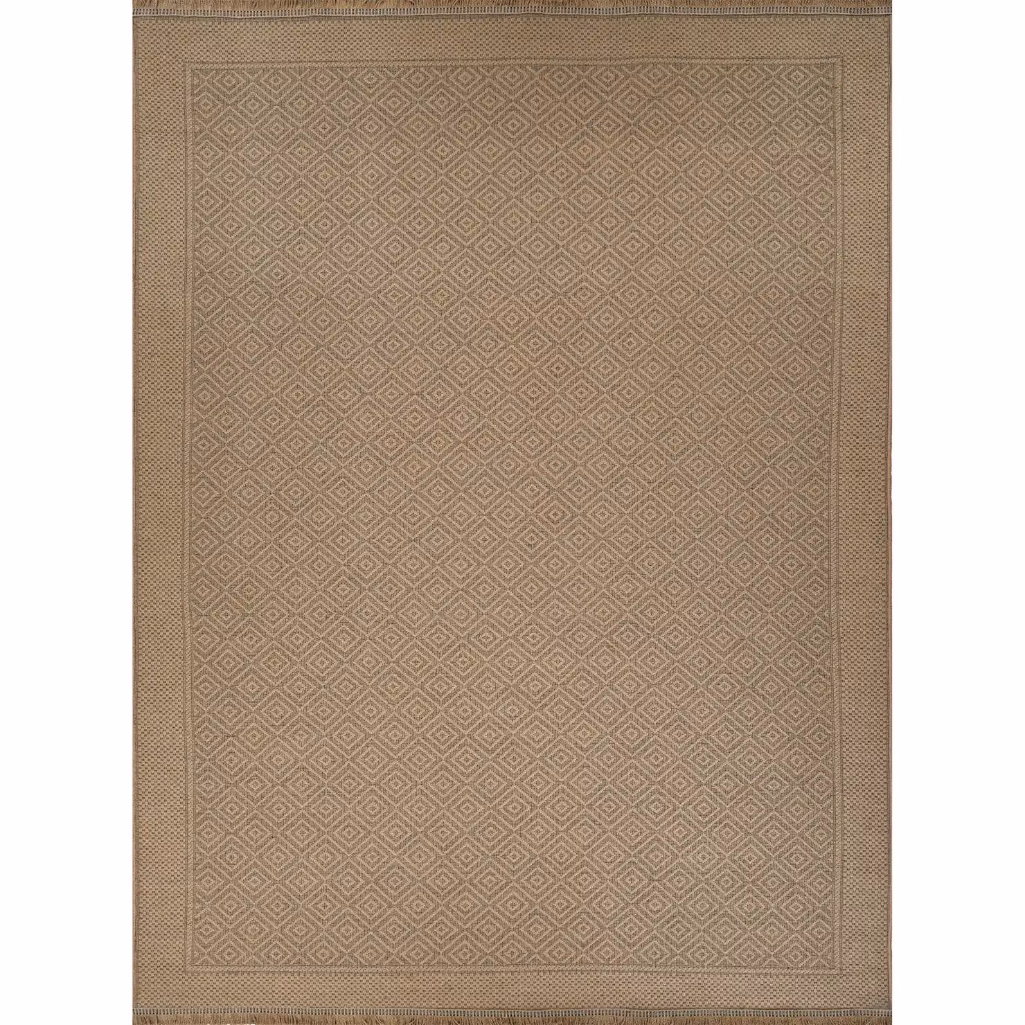 Livabliss Modern Geometric Jute Washable Rug in Beige, W: 200 cm, D: 280 cm – 2