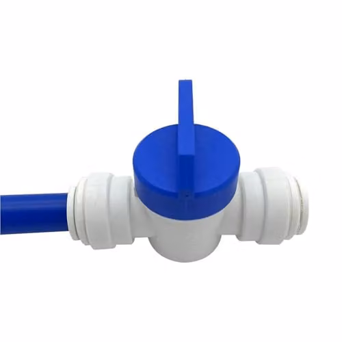John Guest 6mm Straight Push Fit Shut Off Valve in White Matt Plastic – 2