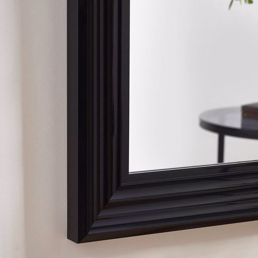 Cheshire Metro Gloss Black Tall Rectangular Wall Dressing Mirror – 5