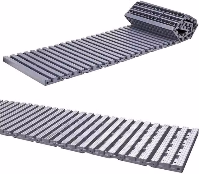 KORVIXA Foldable Garden Path Track in Grey, 5.56m – 1