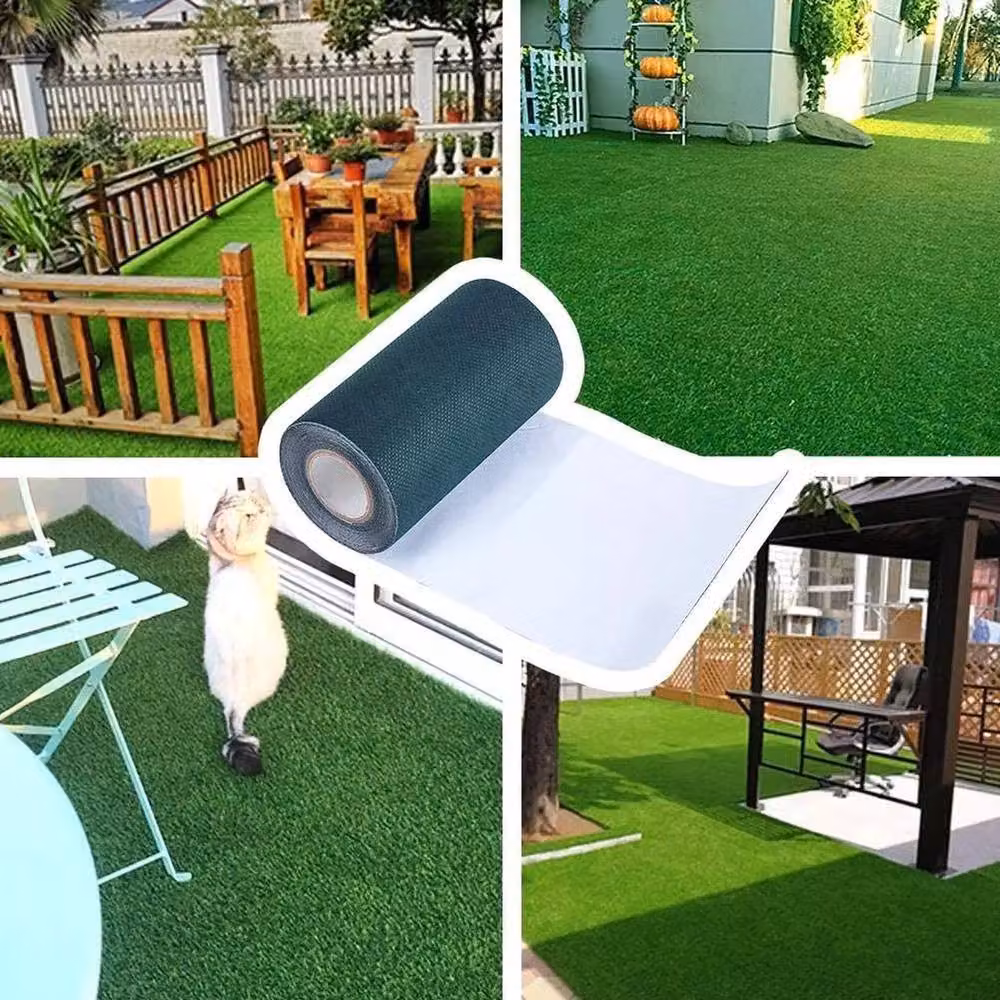 Kelvenix Self Adhesive Waterproof Artificial Grass Joining Tape in Dark Green, W: 52 cm, L: 1000 cm – 4
