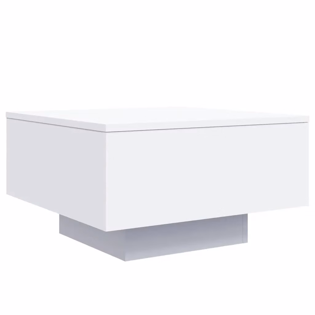 Berkfield Home Modern White Square Coffee Table, W/D/H: 55 x 55 x 31 cm – 2
