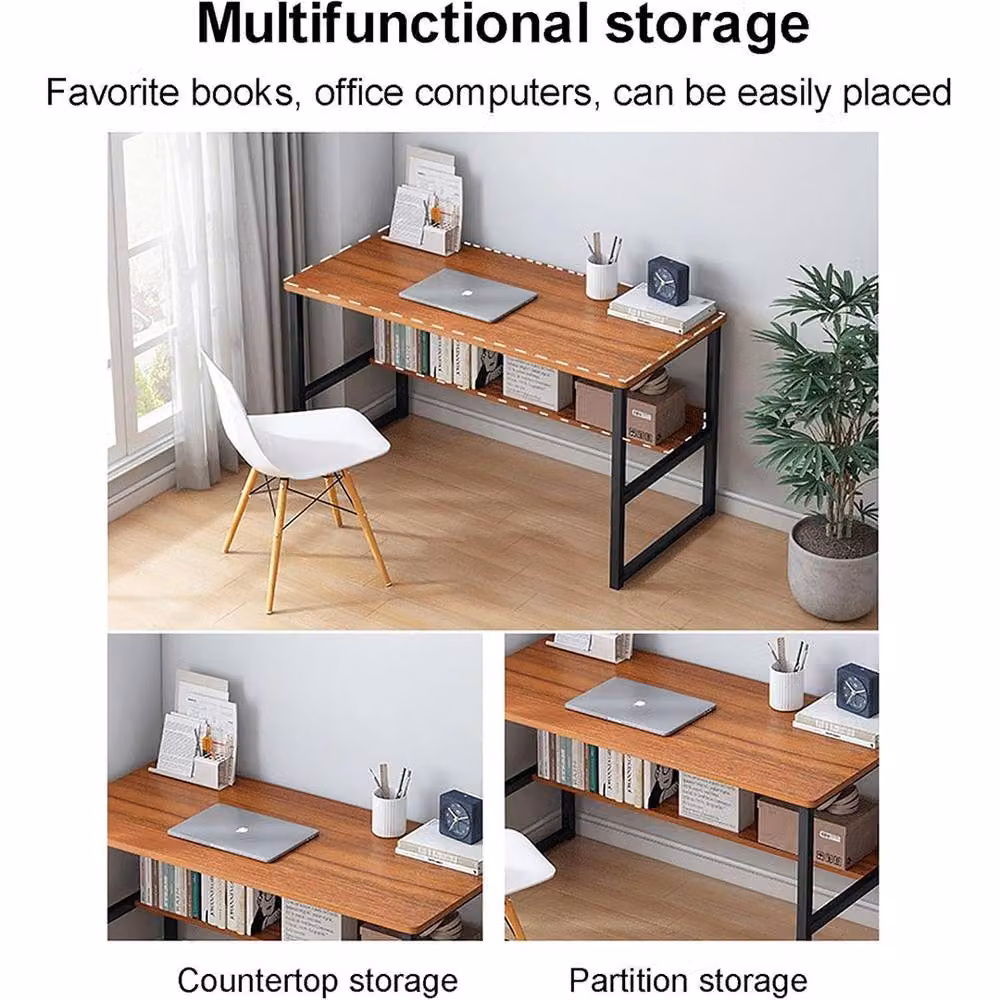 Havendro Brown Home Office Computer and Writing Desk, W/D/H: 120 x 40 x 72 cm – 2