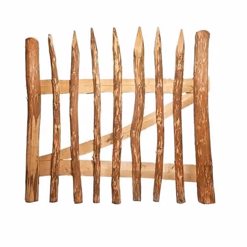 Primrose Split Hazel Wood Garden Gate, Brown, W: 100 cm, H: 120 cm – 1