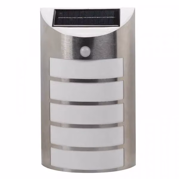 Marco Paul 2-Pack Solar Motion Activated LED Security Lights in Silver – 3