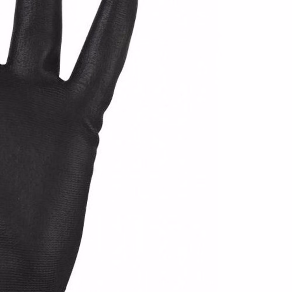Glenwear PU Coated Gloves, Black, Pack of 12, Size: XL – 2