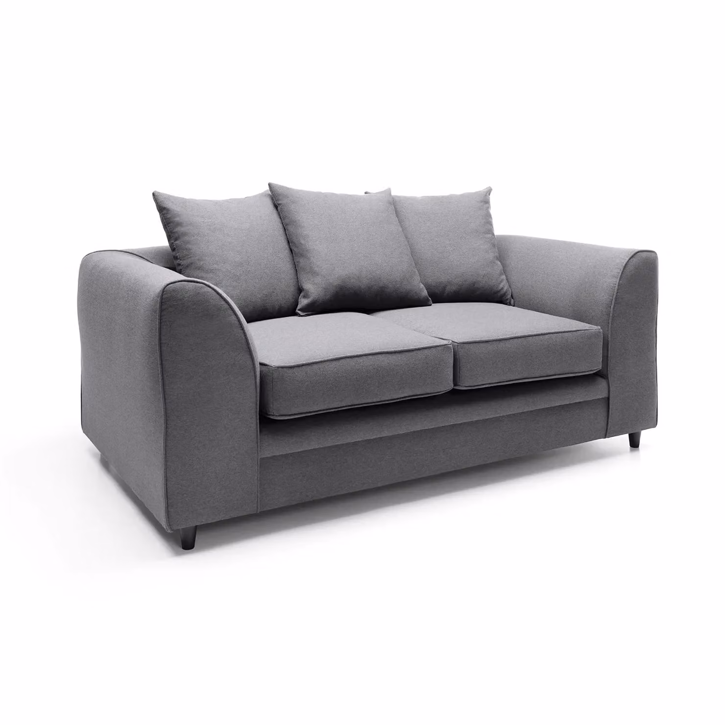 Abakus Direct Darcy 3 Seater Sofa in Dark Grey Smart Linen Fabric – 2