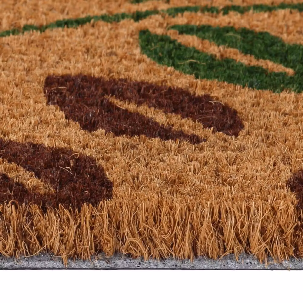 Berkfield Home Natural Coir Door Mat, Brown and Sand, W: 60 cm, D: 40 cm – 2