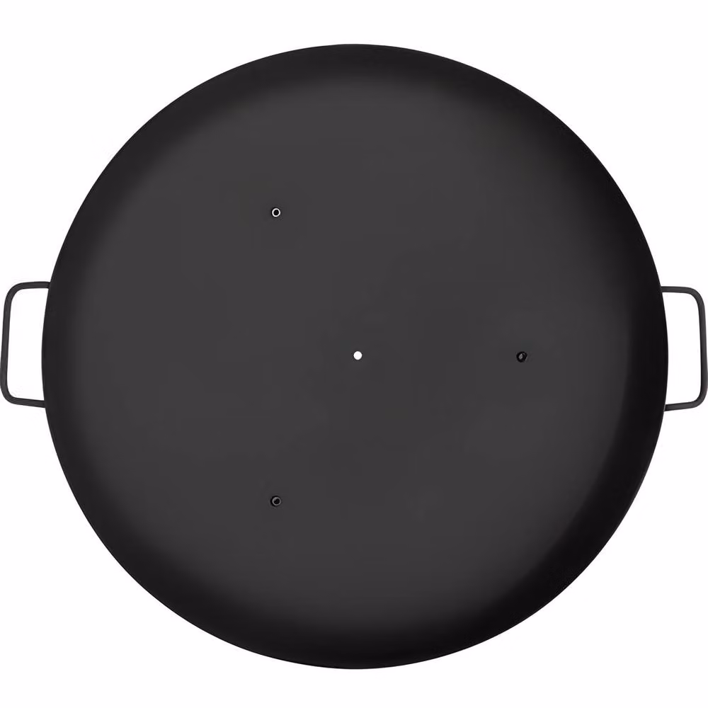 VEVOR Black Carbon Steel Round Fire Pit Bowl with Drain Hole and Portable Handles, Diameter: 76.2 cm – 10