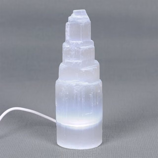 KDMK Selenite LED Lamp in White