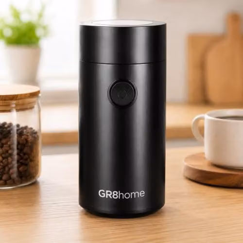 Gr8 Home Electric Coffee Bean, Spice and Herb Grinder, 150W, 60g, Black – 2