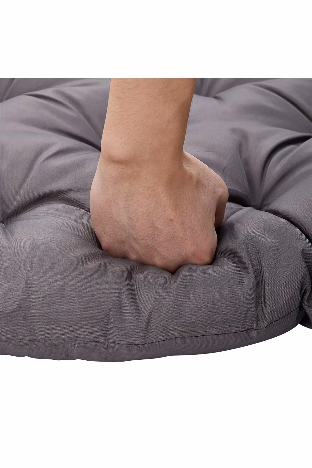 Living and Home Waterproof Non-Slip Bench Seat Cushion in Grey, W: 120 cm, D: 50 cm – 2