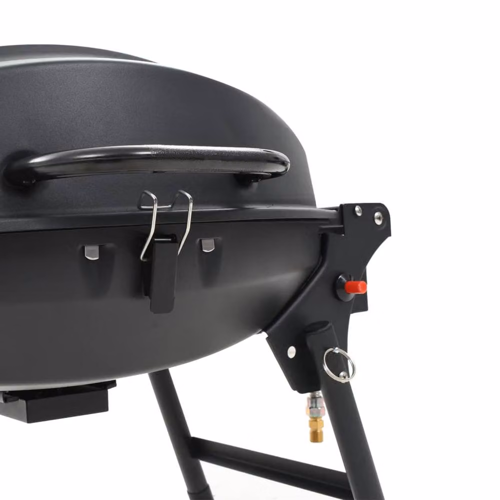 Berkfield Home Portable Tabletop Propane Gas BBQ Grill with Cooking Zone, Black – 7
