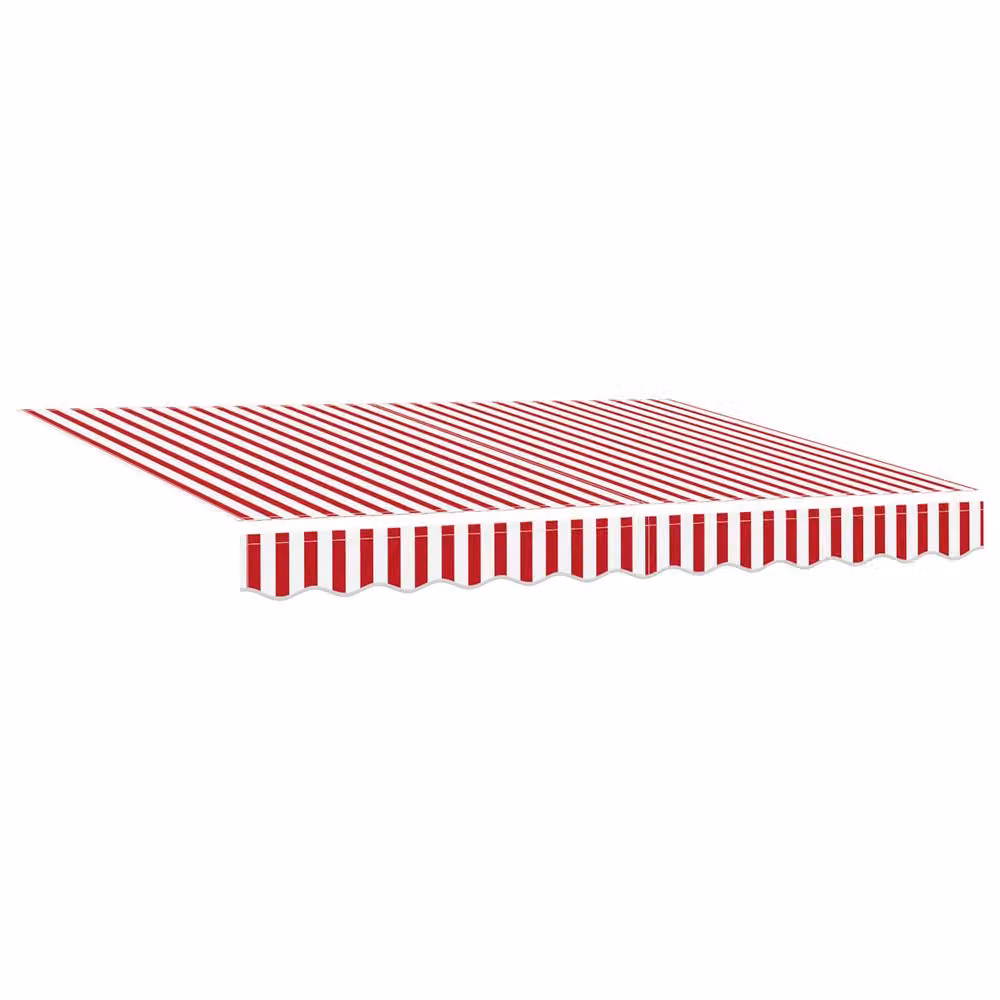 Berkfield Home Manual Retractable Wall-Mounted Awning with Acrylic Fabric, Red and White Striped, W: 300 cm, D: 250 cm – 2