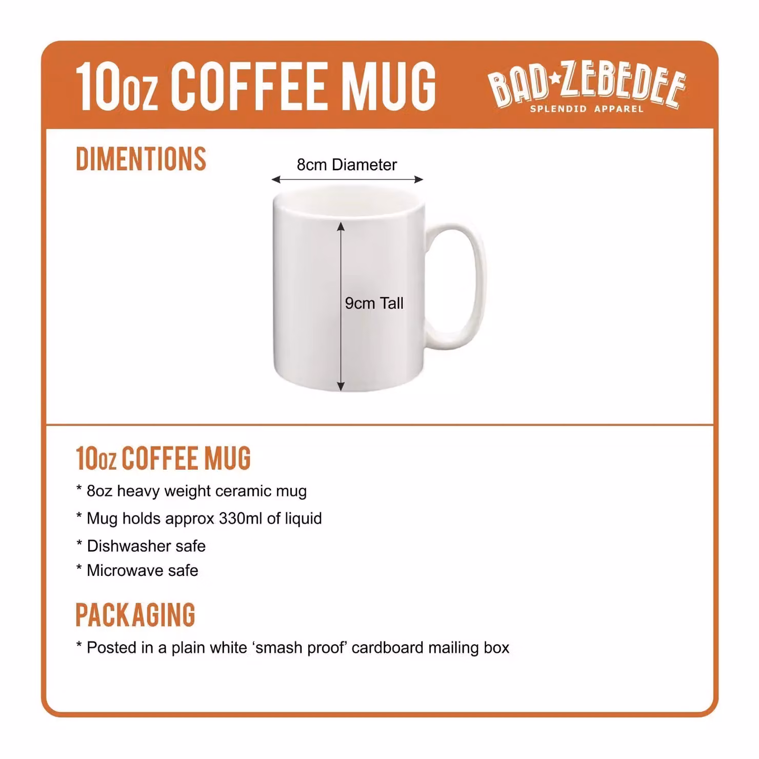 Bad Zebedee Legend Since 2005 21st Birthday Anniversary Ceramic Mug in Black and White, 300ml – 2