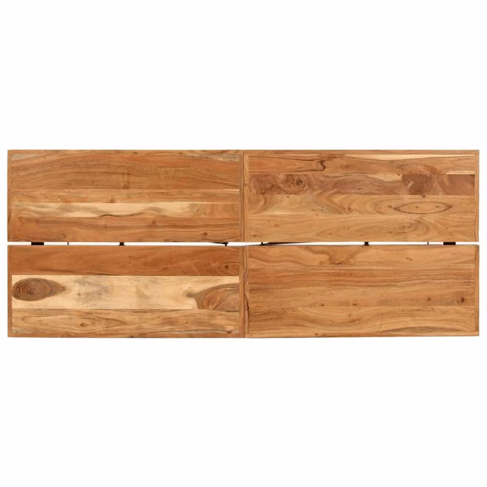 Berkfield Home Industrial Bar Table in Brown Acacia Wood and Iron, W/D/H: 180 x 70 x 107 cm – 3