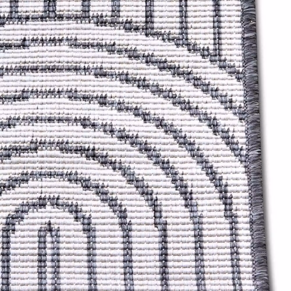 THE RUGS Pangli Reversible Flatweave Indoor Outdoor Rug in Grey, W: 240 cm, D: 330 cm – 3