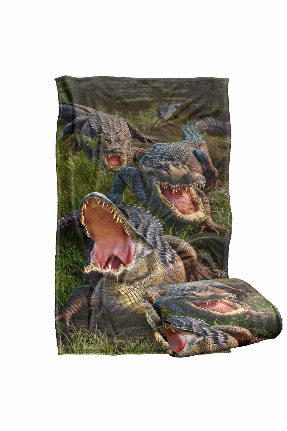 JQ Licensing Jlo Alligators Silky Touch Super Soft Fleece Throw Blanket, Multicolour, W: 91 cm, D: 147 cm – 7