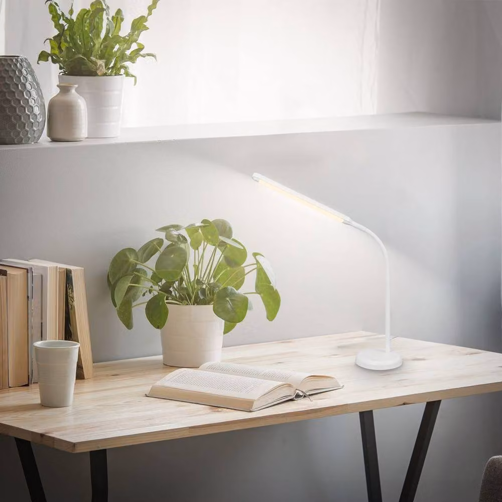 Briloner LED Table Lamp with Touch Control, Dimmable and Adjustable, Warm White, White – 5
