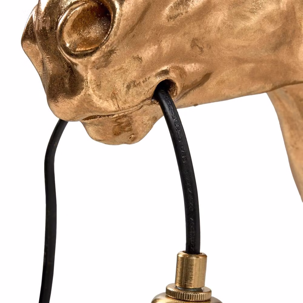Wyld and Coco Gold Horse Head Polyresin Wall Lamp – 3