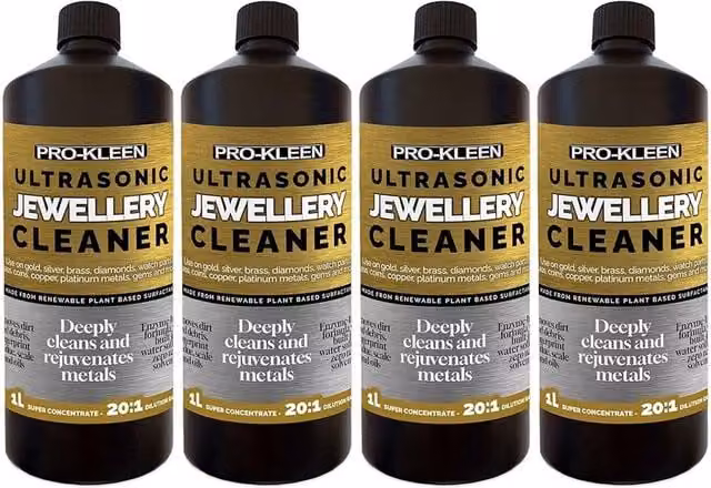 Pro-Kleen Ultrasonic Jewellery Cleaner Concentrated Solution, Clear, 4 kg