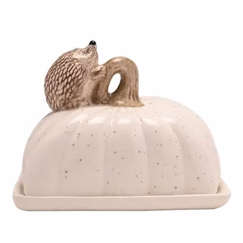 Widdop and Co White Ceramic Butter Dish – 1
