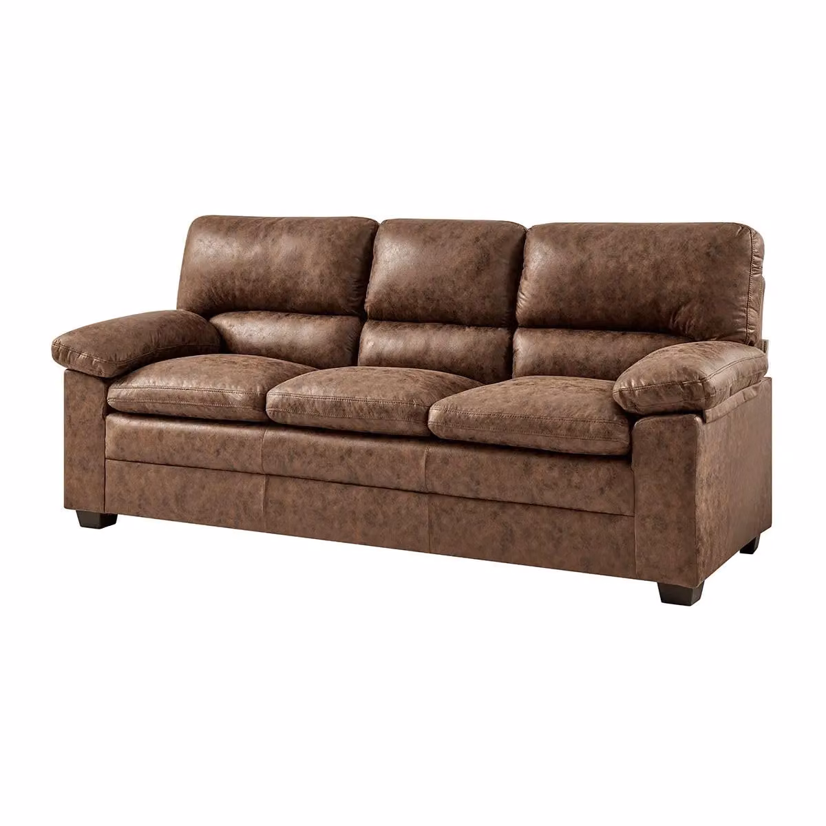 Bravich LTD Oxford Modern 1 Seater Faux Leather Sofa in Brown – 4