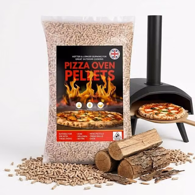 Storm Trading Group Premium Brown Wood Pellets for Pizza Ovens, Grills, BBQs and Smokers, 30L