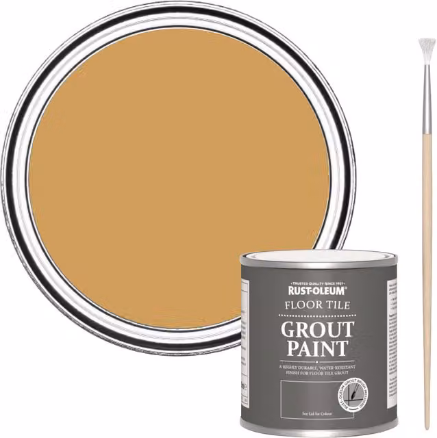Rust-Oleum Floor Grout Paint in Yellow, 250ml