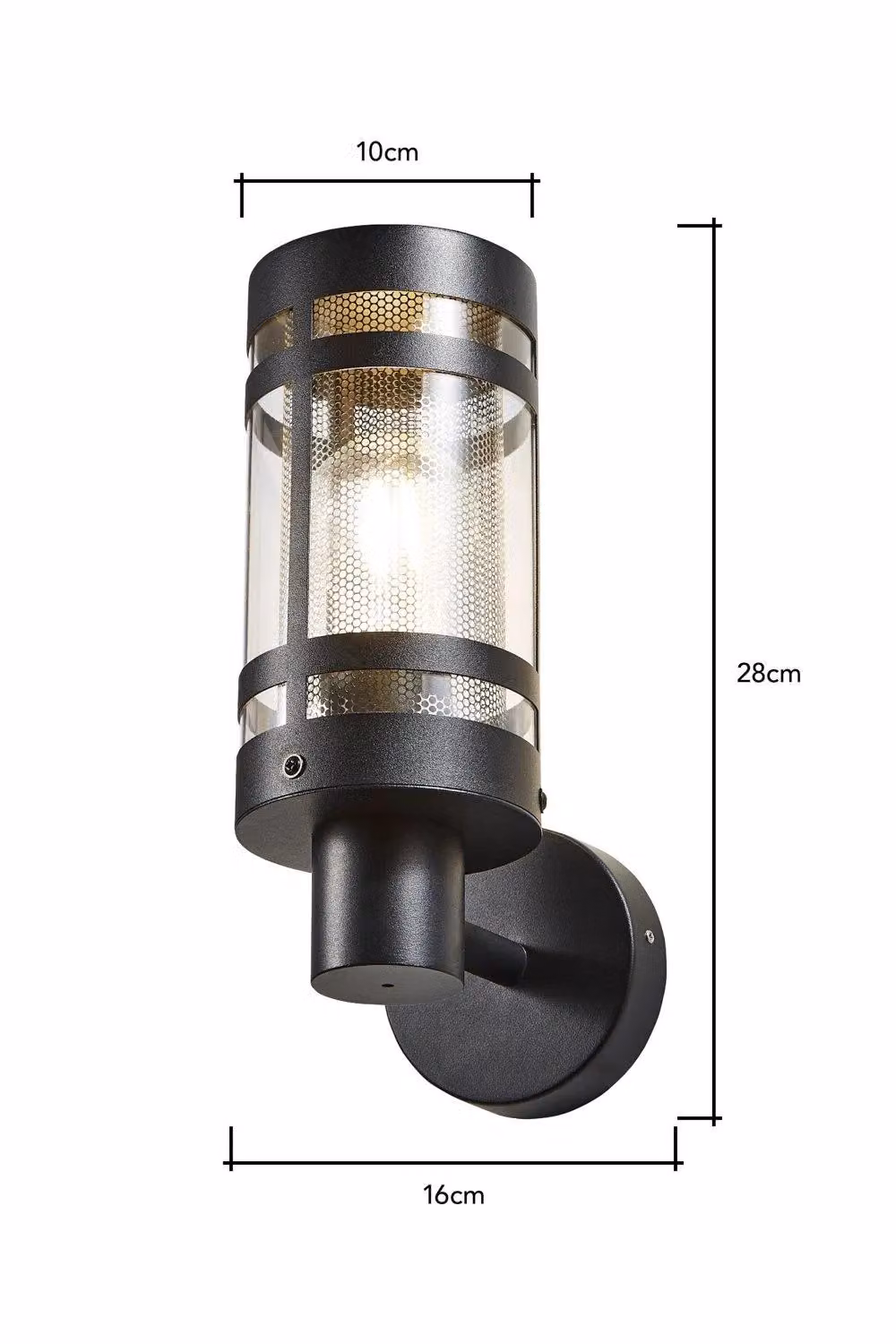 BHS Lighting Malone Silver Stainless Steel Outdoor Wall Light – 3