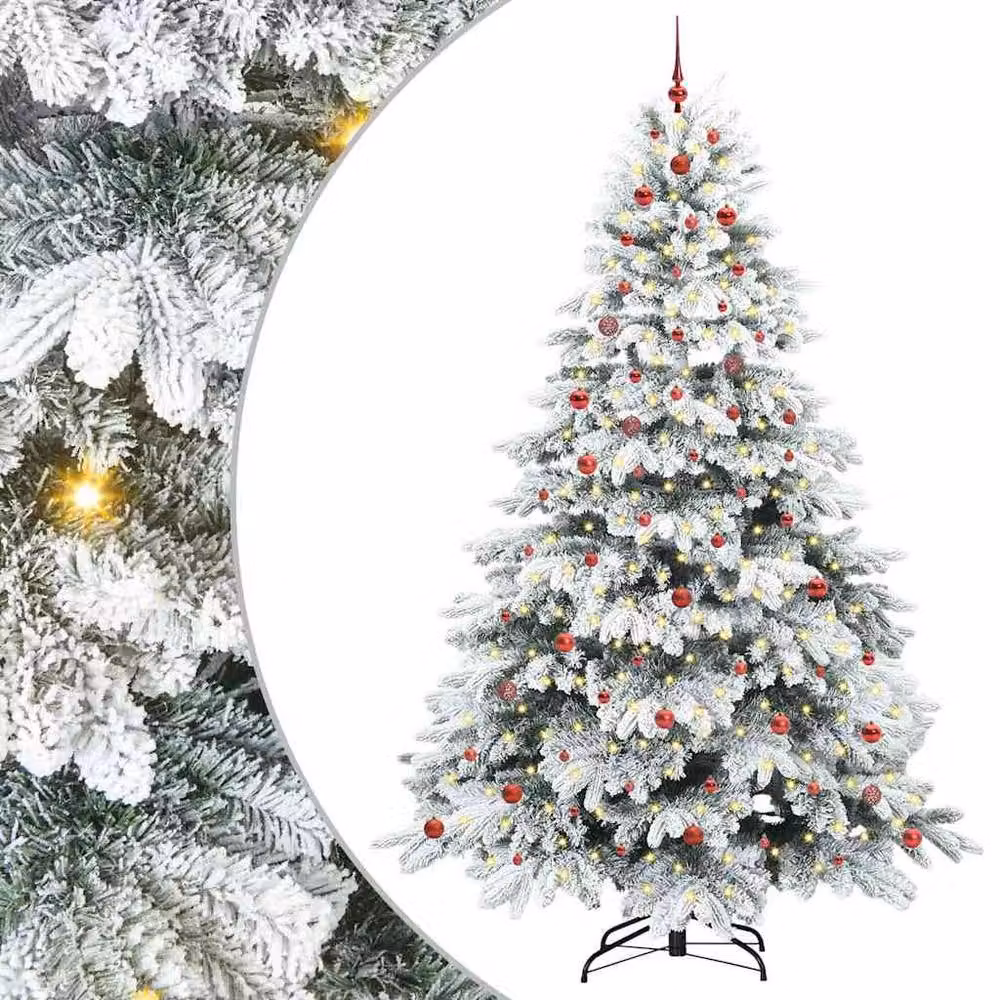 Berkfield Home Artificial Green Christmas Tree with 300 LEDs, Height: 240 cm – 2