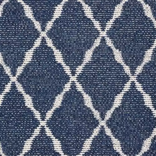 My Mat Stain Resistant Arbor Navy Runner, W: 67 cm, L: 200 cm