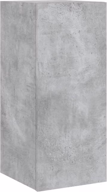 Berkfield Home TV Wall Cabinet with LED Lights in Concrete Grey, W/D/H: 30.5 x 35 x 70 cm – 1