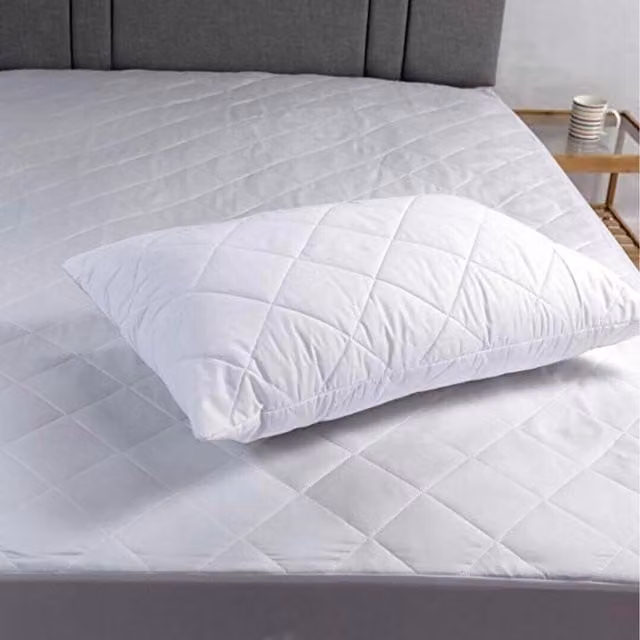 R&G Quilted Luxury Shredded Memory Foam Anti-Allergy Pillows, White, Pack of 2