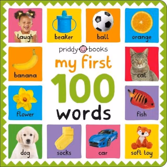 Priddy Books My First 100 Words Multicolour Cardboard Board Book