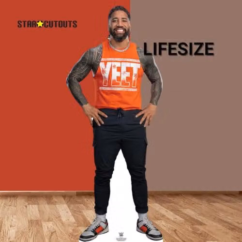 Star Cutouts SC4658 WWE Jey Uso YEET Orange Lifesize Cardboard Cutout – 2