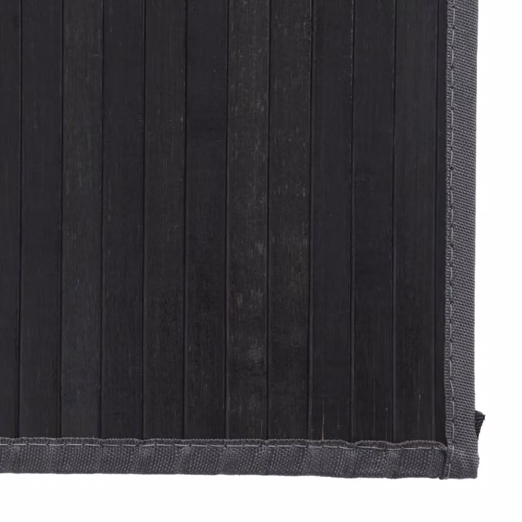 Berkfield Home Rectangular Bamboo Rug in Grey, W/D/H: 80 x 200 cm – 4