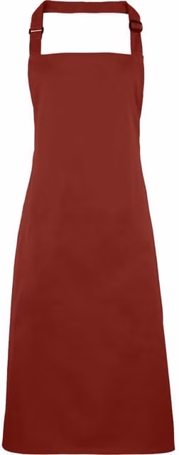 Premier Colours Professional Bib Aprons, Pack of 2, Red