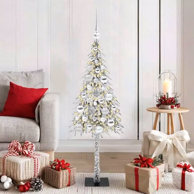 Berkfield Home White Christmas Tree with 150 LEDs, Height: 120 cm – 1