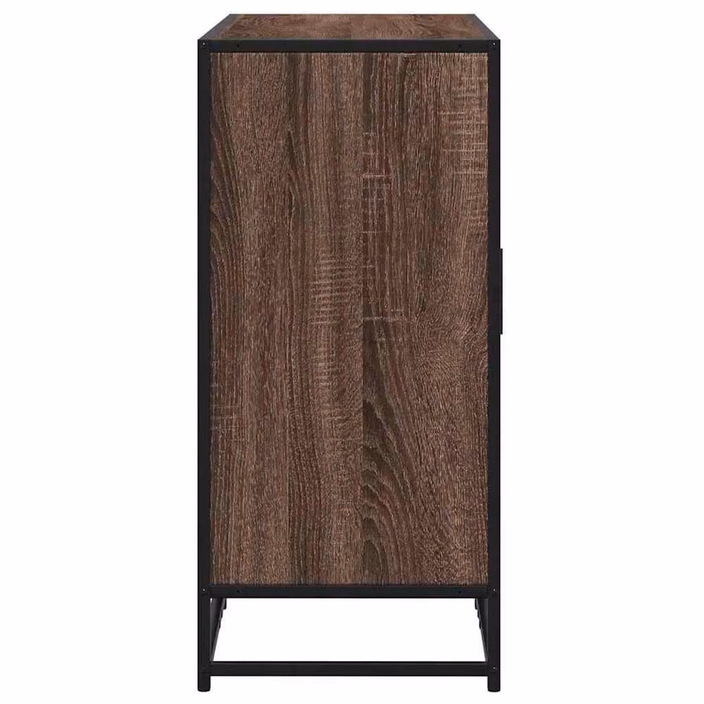 Berkfield Home Industrial Sideboard in Brown Oak, W/D/H: 92 x 35 x 76 cm – 3
