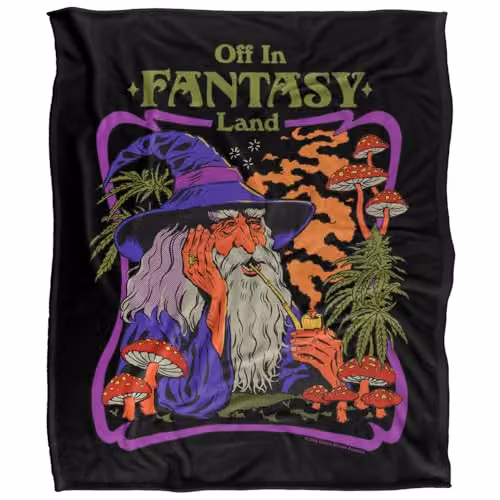 Steven Rhodes Fantasy Land Silky Touch Super Soft Fleece Throw Blanket, Multicolour, W/D/H: 152 x 127 cm – 5